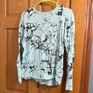 Mint Green and Black Splatter men’s top